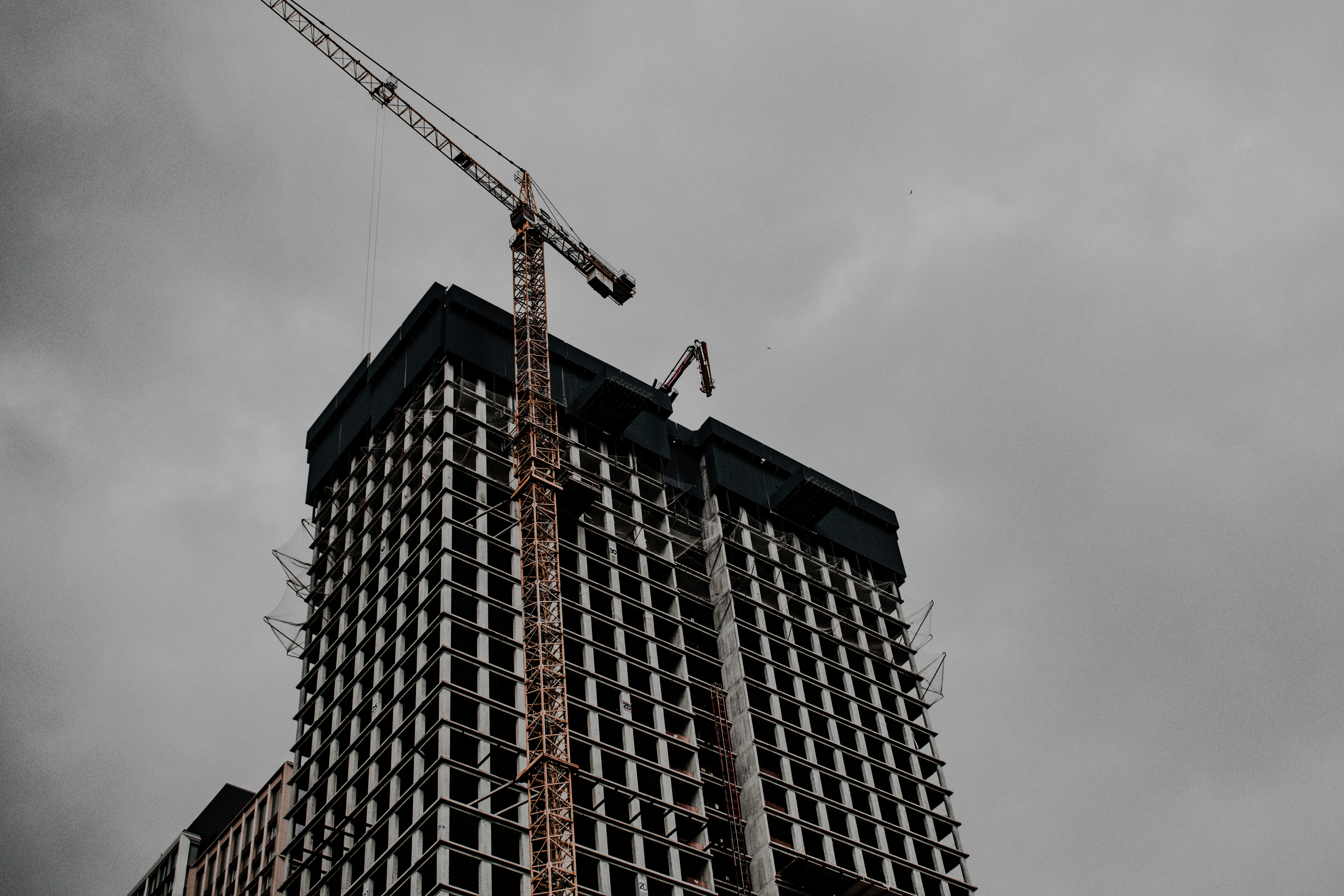 brown and black concrete building